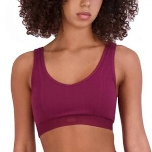 Steve Madden Heather Gray Ribbed V-Neck‎ Bralette Lg New with Tags /#8111
